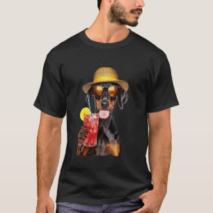 Camiseta Coquetel Doberman Pinscher
