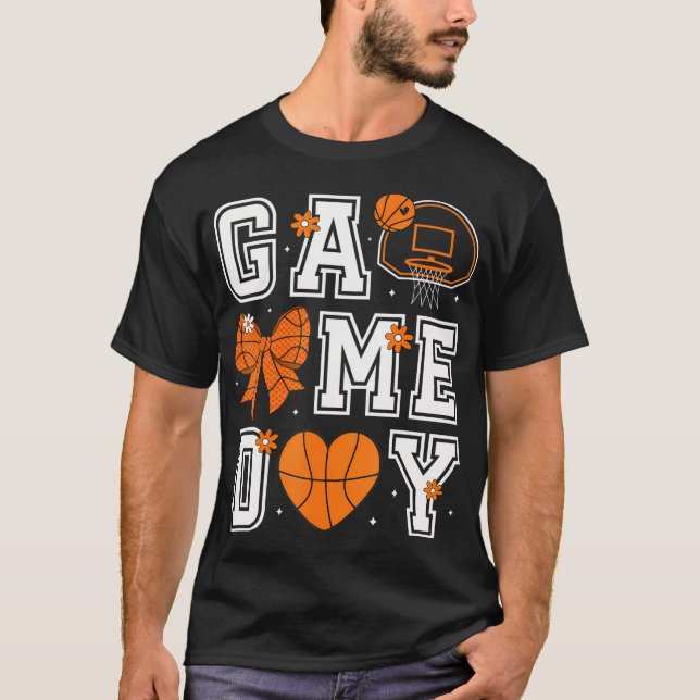 Camiseta Coquetel Game Day Basball Mama Mãe Basquete S (Frente)