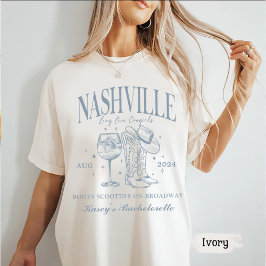 Camiseta Coquetel Nashville Bachelorette Rodeo Personalizad