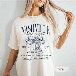 Camiseta Coquetel Nashville Bachelorette Rodeo Personalizad