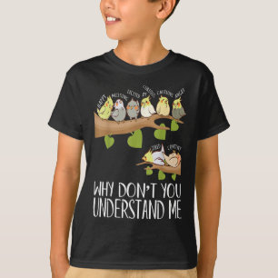 Camiseta coquetel papagaio emoções engraçadas design