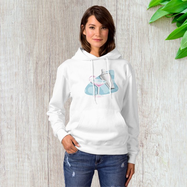Camiseta Coquetel Pink Martini e Shaker de Prata (Criador carregado)