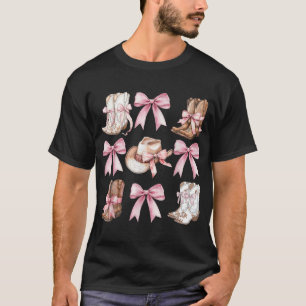 Camiseta Coquette Cowgirl Boots com Arcos Rosa