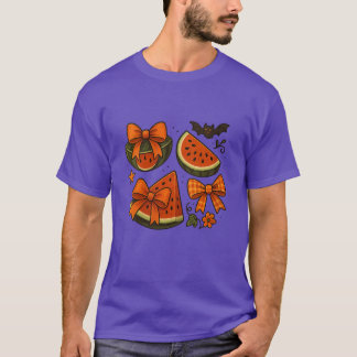Camiseta Coquette de Melancia com Laço Feminino Summerween 