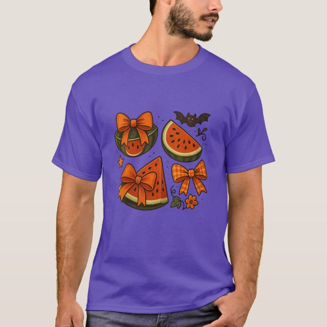 Camiseta Coquette de Melancia com Laço Feminino Summerween  (Frente)