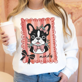 Camiseta Coquette French Bulldog Pet Owner Hand Drawn Gift