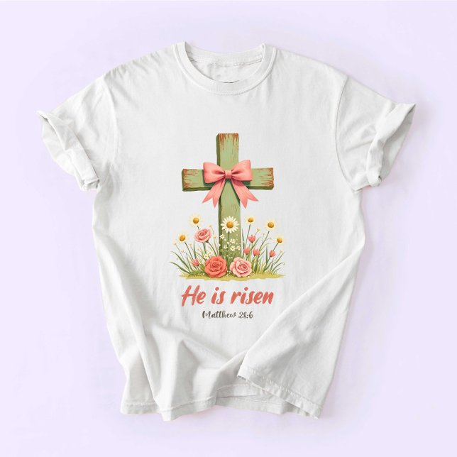 Camiseta Coquette Jesus, Jesus Easter, He is Risen (Criador carregado)
