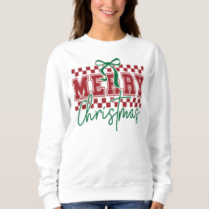 Camiseta Coquette Retro Feliz Natal Tipografia Moderna