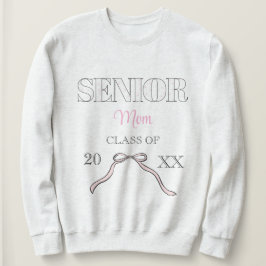 Camiseta Coquette Senior Mom Graduate Custom Pink Bow 