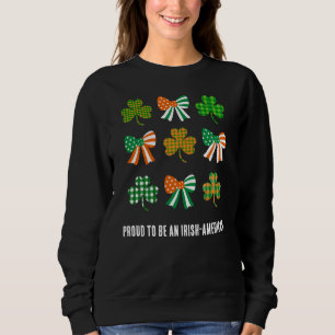 Camiseta Coquette Shamrock PROUD IRISH-AMERICAN St Patricks