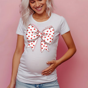Camiseta Coquette Sweetheart Arco Mamãe a ser, gravidez