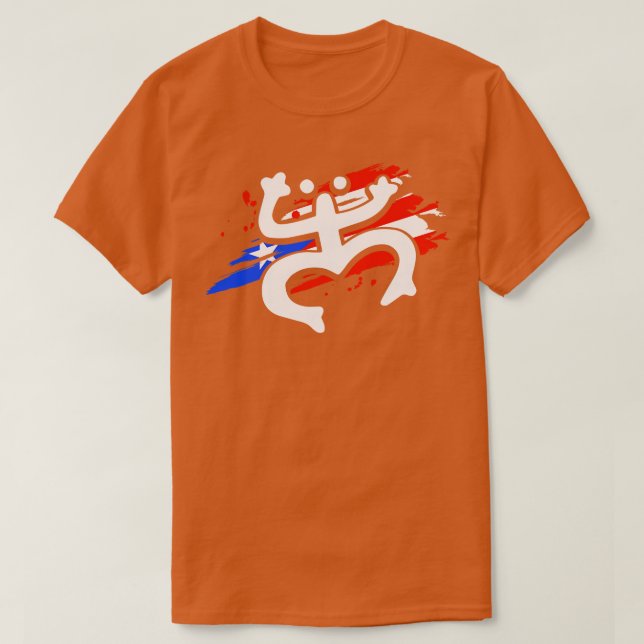 Camiseta Coqui Puerto Rico Taino (Frente do Design)