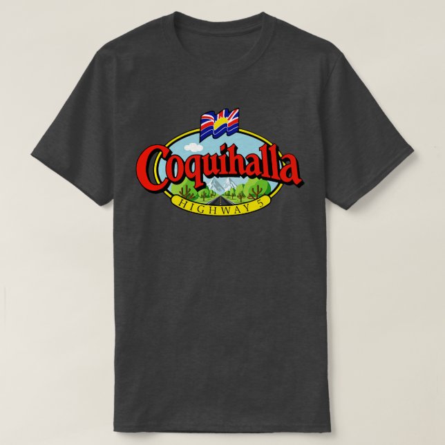 Camiseta Coquihalla Highway British Columbia (Frente do Design)
