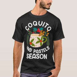Camiseta Coquito e pastos porto-riquenhos engraçados