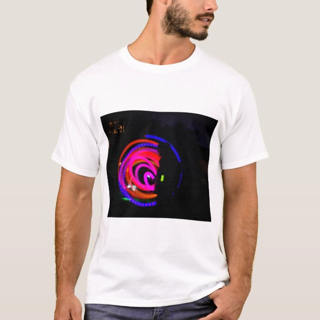 Camiseta cor abstrato (Frente)