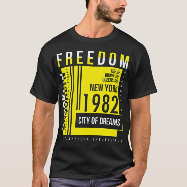 Camiseta Cor amarelo livre (Frente)