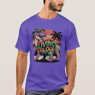 Camiseta Cor Artística Living Colour Vibrante e Ousada vint