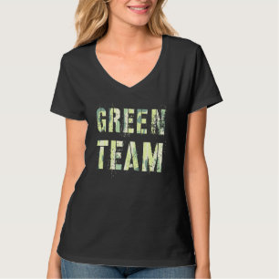 Camiseta Cor Camuflagem Equipe Verde Vintage Cor Jogo de Gu