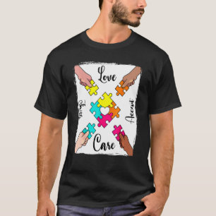 Camiseta Cor Coloridas de Aceitação e Conscientização do Au