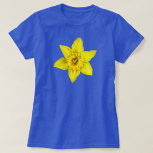 Camiseta Cor da água do primavera de girassol amarelo