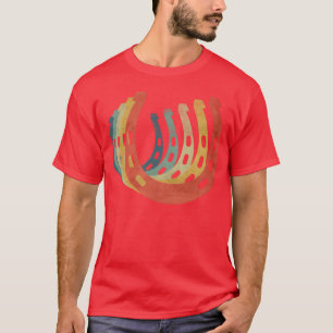 Camiseta Cor da Imagem Retroativa do Sapato do Cavalo