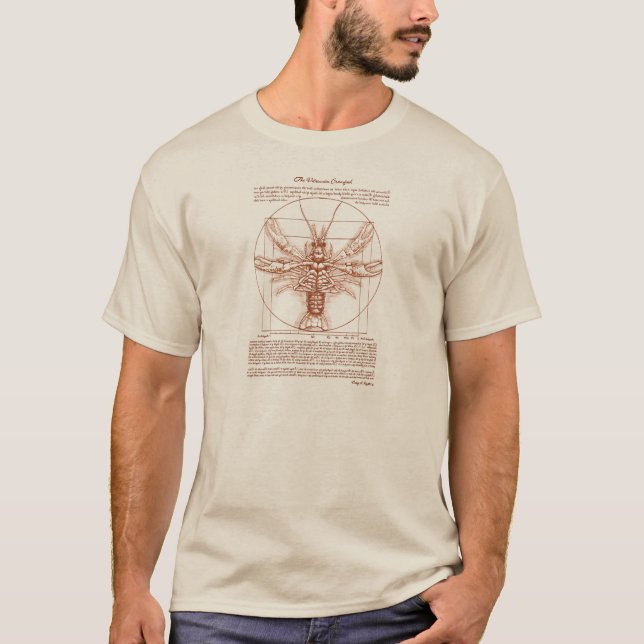 Camiseta Cor da oxidação dos lagostins de Vitruvian (Frente)