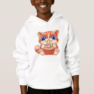 Camiseta Cor da pizza de comida de gato