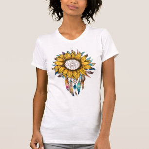 Camiseta cor d'água boho