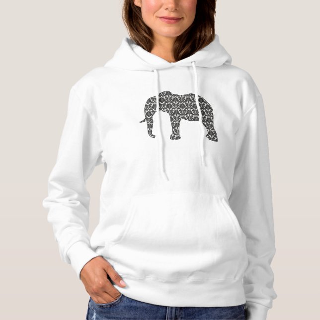 Camiseta Cor damasco Elefante Alojada (Frente)