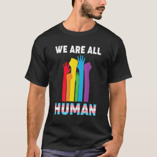 Camiseta Cor das Mãos Humanas Arco-Íris Transgto Transgébtq