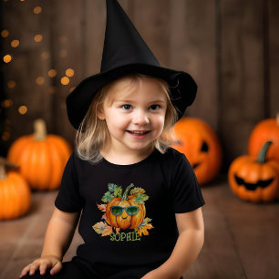 Camiseta Cor de Água - Laranja Pumpkin Doces Halloween