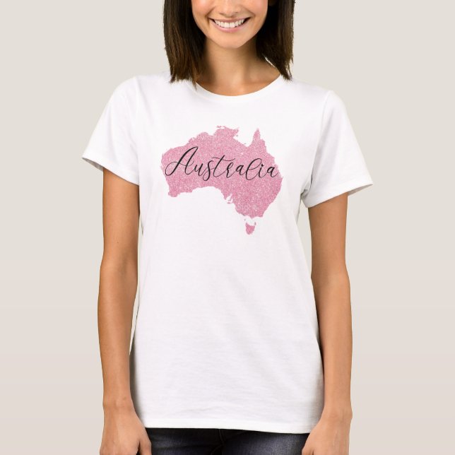 Camiseta Cor de brilho do país na Austrália (Frente)