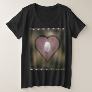 Camiseta Cor de inverno ensopado, estilo colcha branca