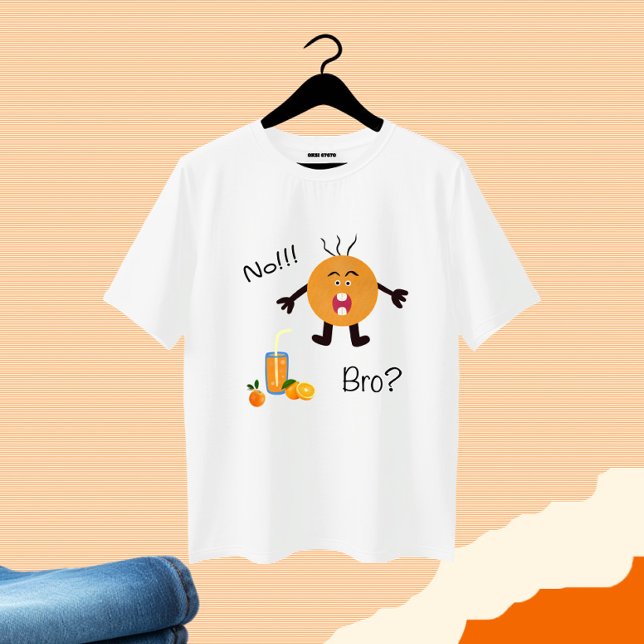 Camiseta Cor de laranja engraçada (Criador carregado)