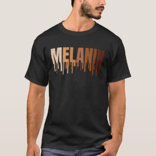 Camiseta Cor de pele escura melanina e África orgulhosa 1
