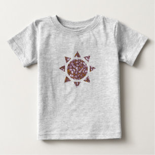 Camiseta Cor-de-rosa-claro e Dourada Textura de mármore Des