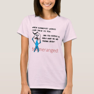 Camiseta Cor-de-rosa pálido - Palavras do vovô sobrecarrega