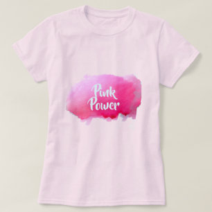 Camiseta Cor-de-rosa Power cor-de-rosa