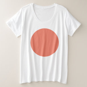 Camiseta Cor de Verão Rosa Pêssego