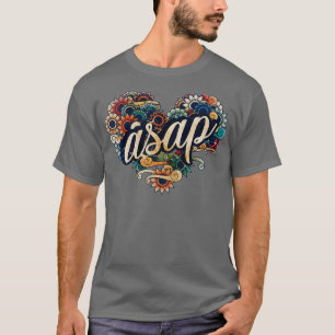 CAMISETA COR DE VINTAGEM DE VIGNETTE ASAP