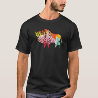 Camiseta Cor do animal da vida selvagem do zoológico Guarda