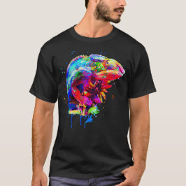Camiseta Cor do arco-íris Panther Chameleon