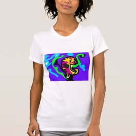 Camiseta cor do cavalo-marinho