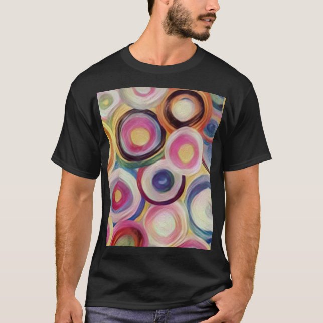 Camiseta Cor do gradiente, fundo de textura áspera. (Frente)