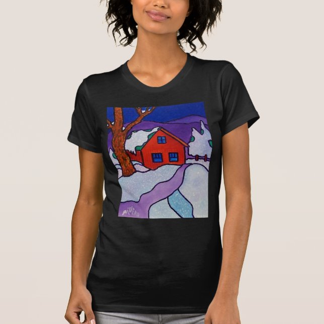 Camiseta Cor do inverno por Piliero (Frente)