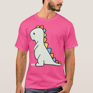 Camiseta Cor do pastel de dino giro