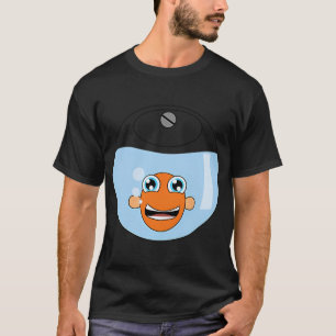 Camiseta Cor do peixe de bolso pequeno