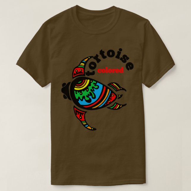 Camiseta Cor do tartaruga (Frente do Design)
