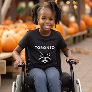 Camiseta Cor Escura Engraçada Do Toronto Raccoon