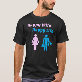 Camiseta Cor feliz da vida 2 da esposa feliz